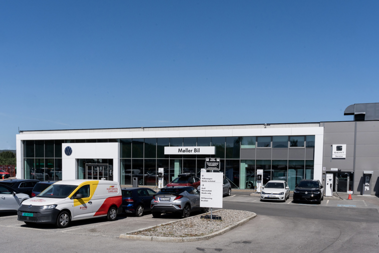 Møller Bil skiltet av Sign Consult. FOTO